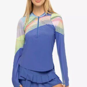 Lucky in Love Long Sleeve Performance Golf/Pickleball/Tennis Quarter Zip Small